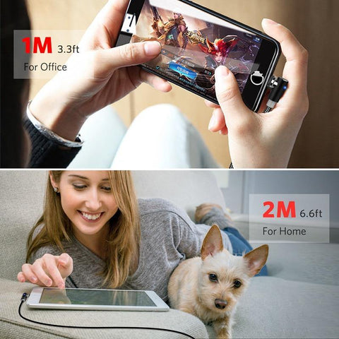 Image of 2m Magnetic Cable Micro USB Adapter Charger.