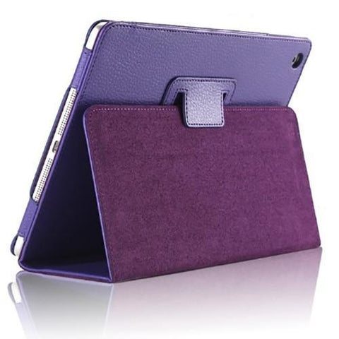 Image of Auto Flip Litchi PU Leather Cover For New ipad.