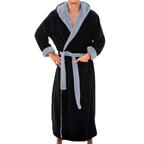 Image of Men's Winter Long Sleeved Dressing Gown.