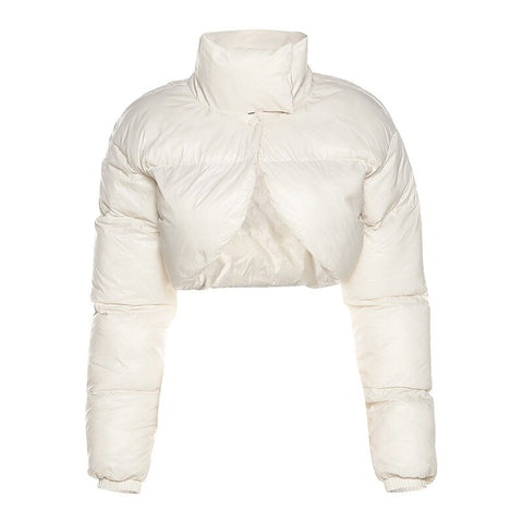 Image of Women's Cotton-padded Thick Short Parka Jackets