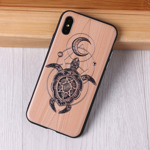 Image of Imitative Wood Cover For Iphone