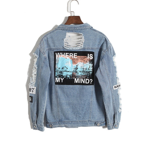Image of Vintage Wash Water Denim Jacket.