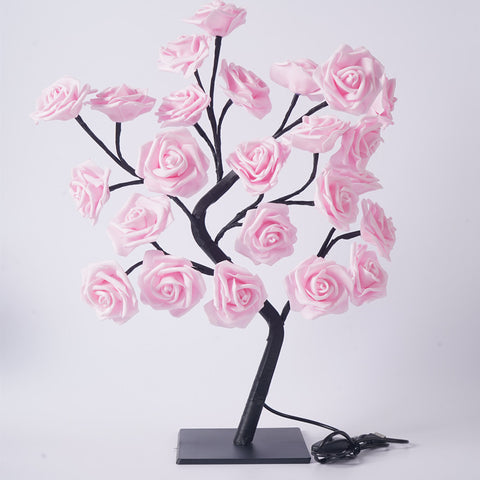 Image of Led Rose Tree Bouquet Table Lamp