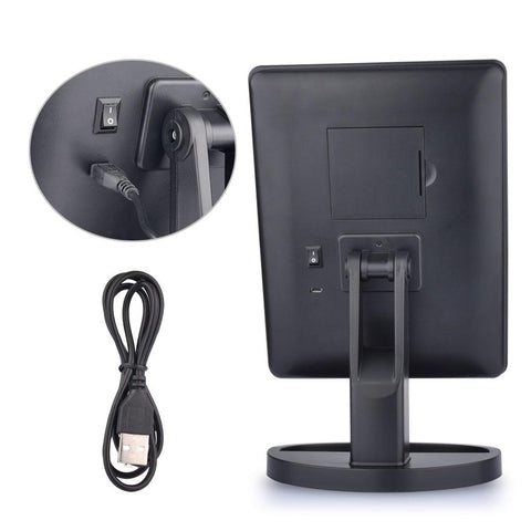 Image of LED Touch Screen Makeup Mirror