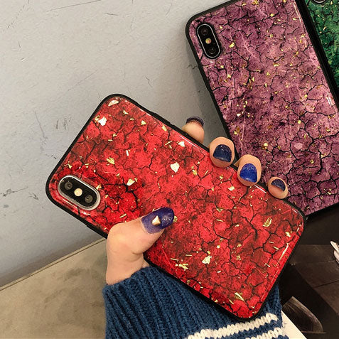 Image of Marble Glitter Phone Case For iPhone