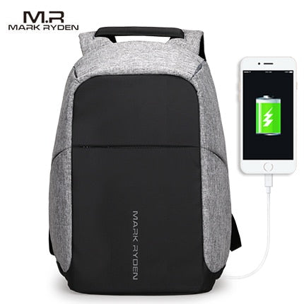 Image of USB charging Men 15inch Laptop Backpacks