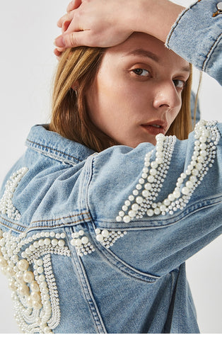 Image of Light Blue Vintage Denim Jacket