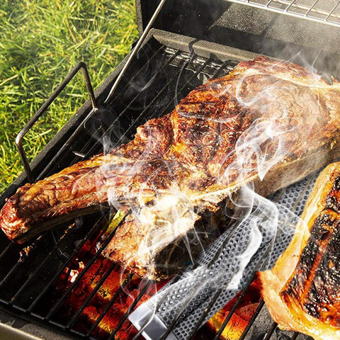 Image of Stainless Steel BBQ Smoker Box Tube Tools