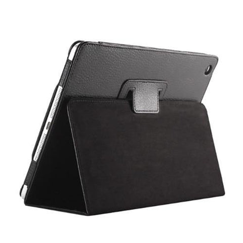 Image of Auto Flip Litchi PU Leather Cover For New ipad.