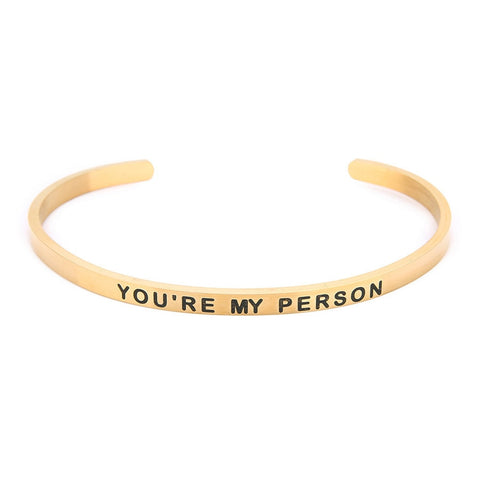 Image of You Are My Person Lettering Bracelets