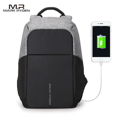 Image of USB charging Men 15inch Laptop Backpacks