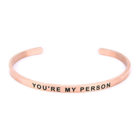 Image of You Are My Person Lettering Bracelets
