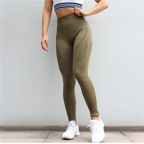 Image of Stretchy High Waist Sport Leggings.