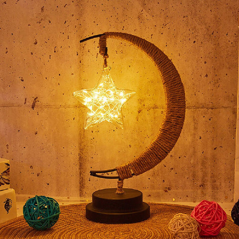 Image of LED Hand Made Moon Stars Gift Lamp Sleeping Light