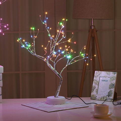 Image of LED Night Light Mini Tree Copper Wire.