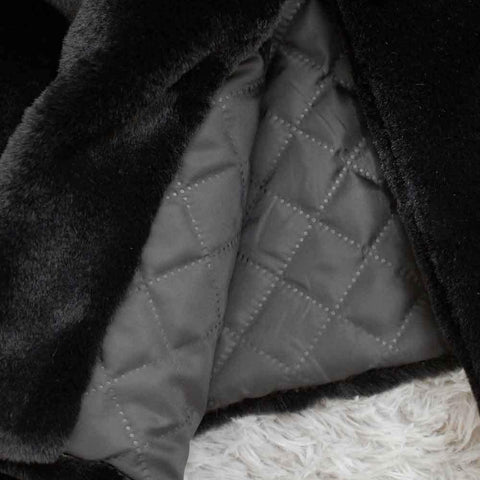 Image of Luxury Long Fur Coat.