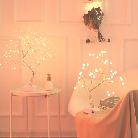 Image of LED Night Light Mini Tree Copper Wire.