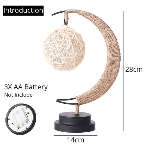 Image of LED Hand Made Moon Stars Gift Lamp Sleeping Light