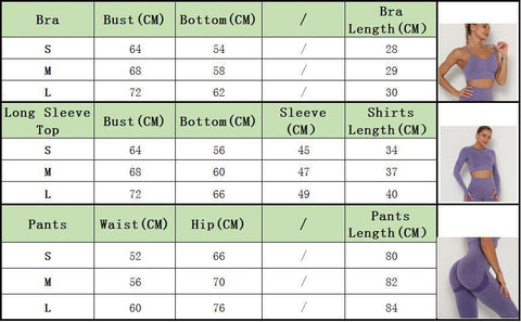 Image of Long Sleeve Top High Waist Leggings set.