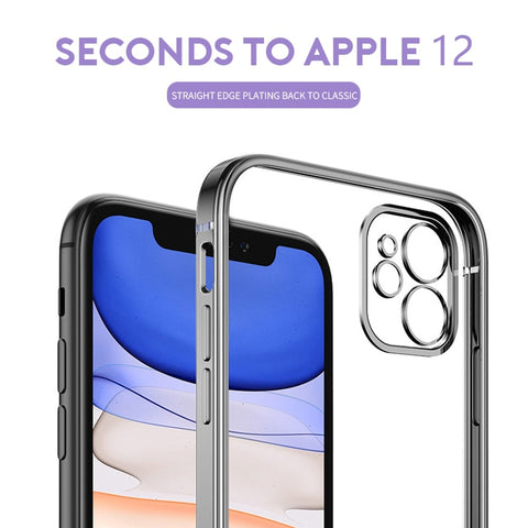 Image of New Square Plating Soft Case For iPhone 11