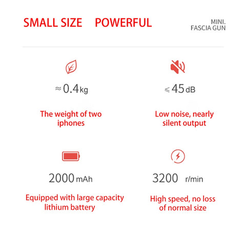 Image of Mini Electric Body Massager Gun