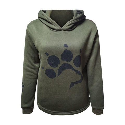 Image of Dog paw Print Hoodies.
