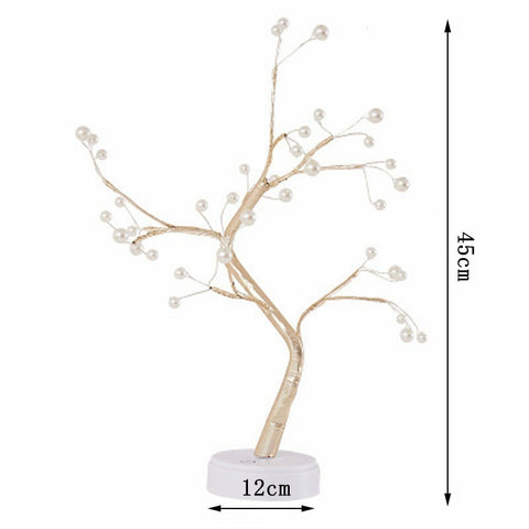 Image of LED Night Light Mini Tree Copper Wire.