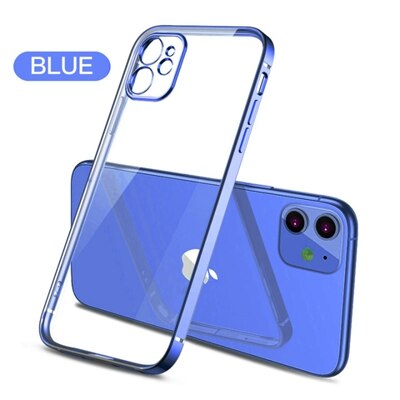 Image of New Square Plating Soft Case For iPhone 11