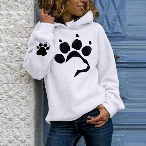 Image of Dog paw Print Hoodies.