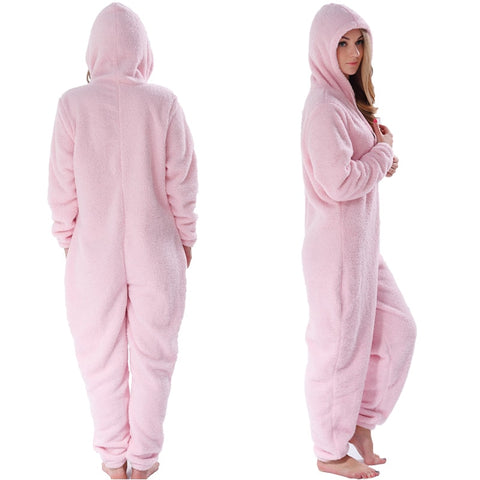 Image of Hood Sets Pyjamas Onesie For Women.