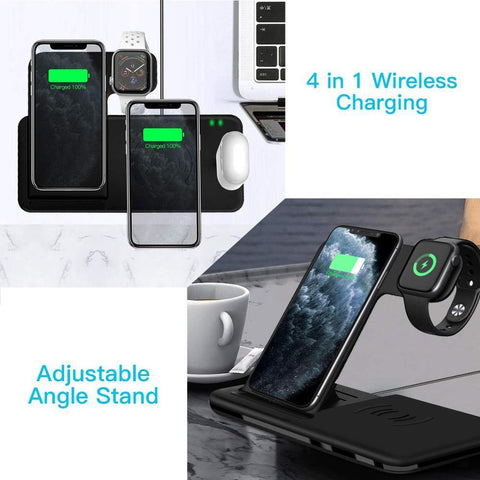 Image of 15W Qi Fast Wireless Charger Stand For iPhone.