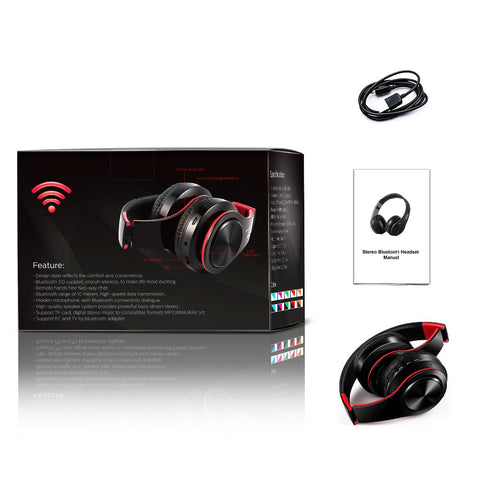 Image of stereo earphones bluetooth headphone.