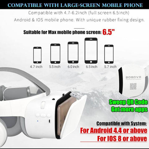 Image of BOBO VR Z6 Bluetooth 3D Glasses Virtual Reality.