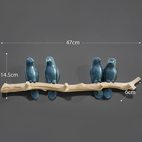 Image of Wall Decorations Resin Bird hanger.
