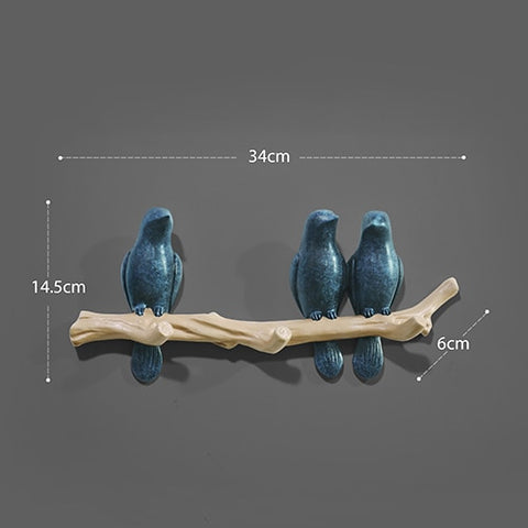 Image of Wall Decorations Resin Bird hanger.