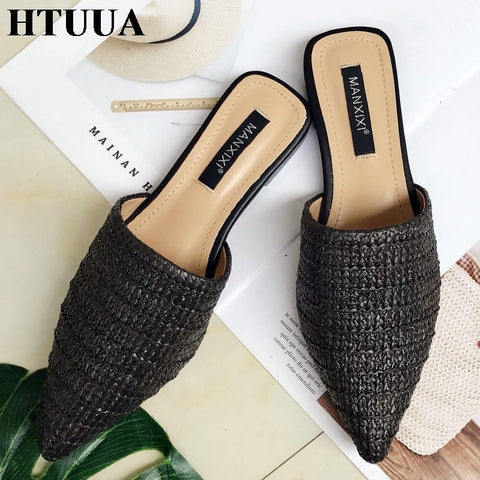 Image of Toe Weave Mules Flip Flop