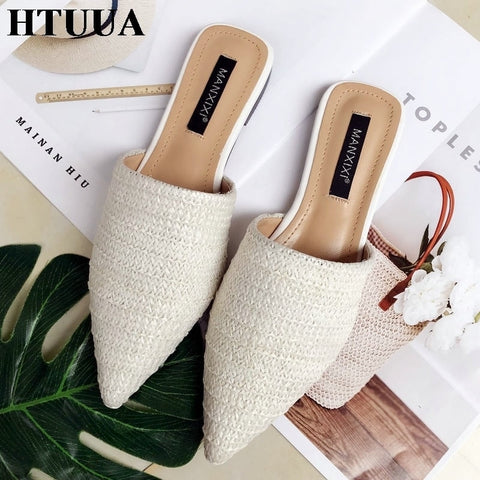 Image of Toe Weave Mules Flip Flop