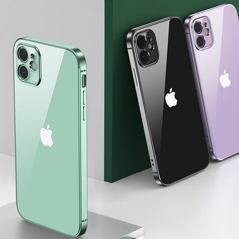 Image of New Square Plating Soft Case For iPhone 11