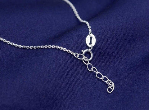Image of Sterling Silver Love Heart Necklaces.