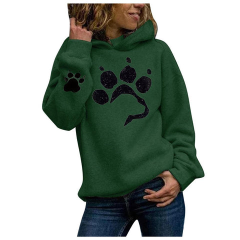 Image of Dog paw Print Hoodies.