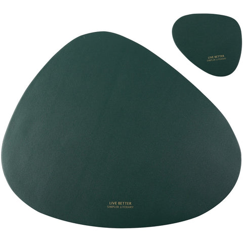 Image of Tableware Pad Placemat Table Mat PU Leather.