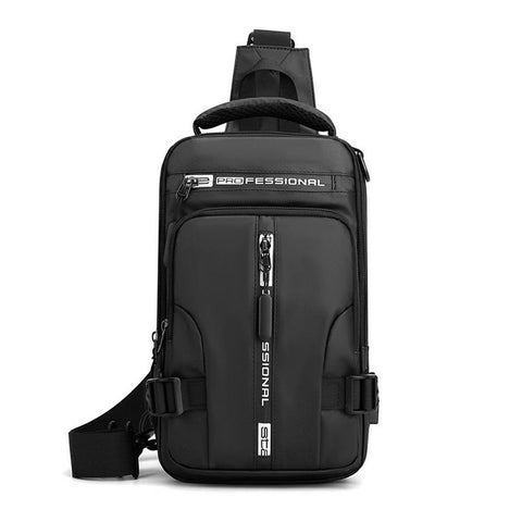 Image of Nylon USB Charging Pack Chest Bags