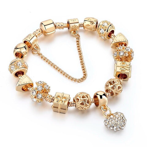 Image of Crystal Heart Charm Bracelets