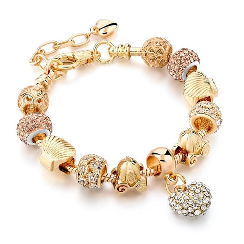 Image of Crystal Heart Charm Bracelets