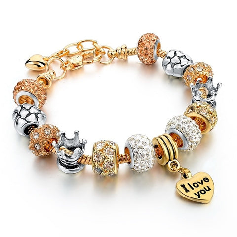 Image of Crystal Heart Charm Bracelets