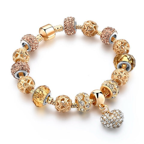 Image of Crystal Heart Charm Bracelets