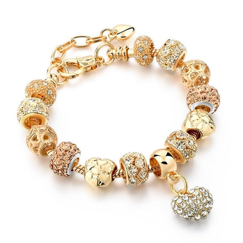Image of Crystal Heart Charm Bracelets