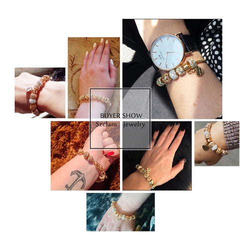 Image of Crystal Heart Charm Bracelets