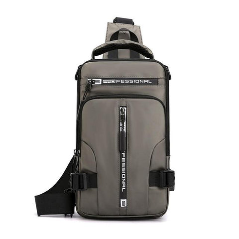 Image of Nylon USB Charging Pack Chest Bags