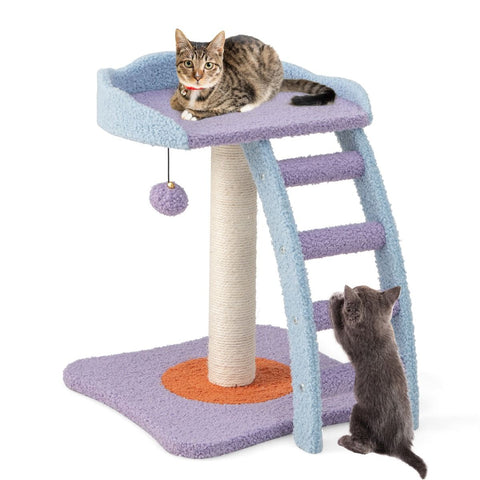 Image of 2-Tier Modern Cat Tree Tower for Indoor Cats